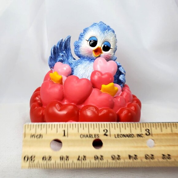 Sonshine Promises Blue Bird Figurine #2186 "I Love You With All My Hearts" 1998 - Picture 4 of 11